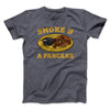 Smoke And A Pancake Funny Movie Men/Unisex T-Shirt Dark Grey Heather | Funny Shirt from Famous In Real Life