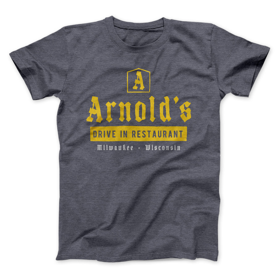 Arnold's Drive In Men/Unisex T-Shirt Dark Grey Heather | Funny Shirt from Famous In Real Life
