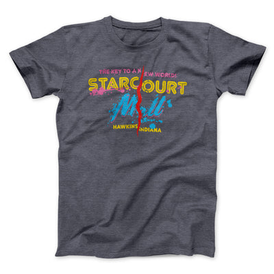 Starcourt Mall Men/Unisex T-Shirt Dark Grey Heather | Funny Shirt from Famous In Real Life