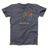 Cafe Disco Men/Unisex T-Shirt Dark Grey Heather | Funny Shirt from Famous In Real Life