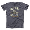 Oleson's Mercantile Funny Movie Men/Unisex T-Shirt Dark Grey Heather | Funny Shirt from Famous In Real Life