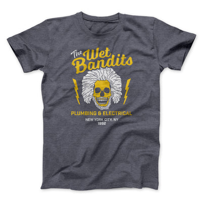 The Wet Bandits Funny Movie Men/Unisex T-Shirt Dark Grey Heather | Funny Shirt from Famous In Real Life