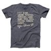 You Name It Men/Unisex T-Shirt Dark Grey Heather | Funny Shirt from Famous In Real Life
