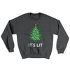 It's Lit Men/Unisex Ugly Sweater Dark Heather | Funny Shirt from Famous In Real Life
