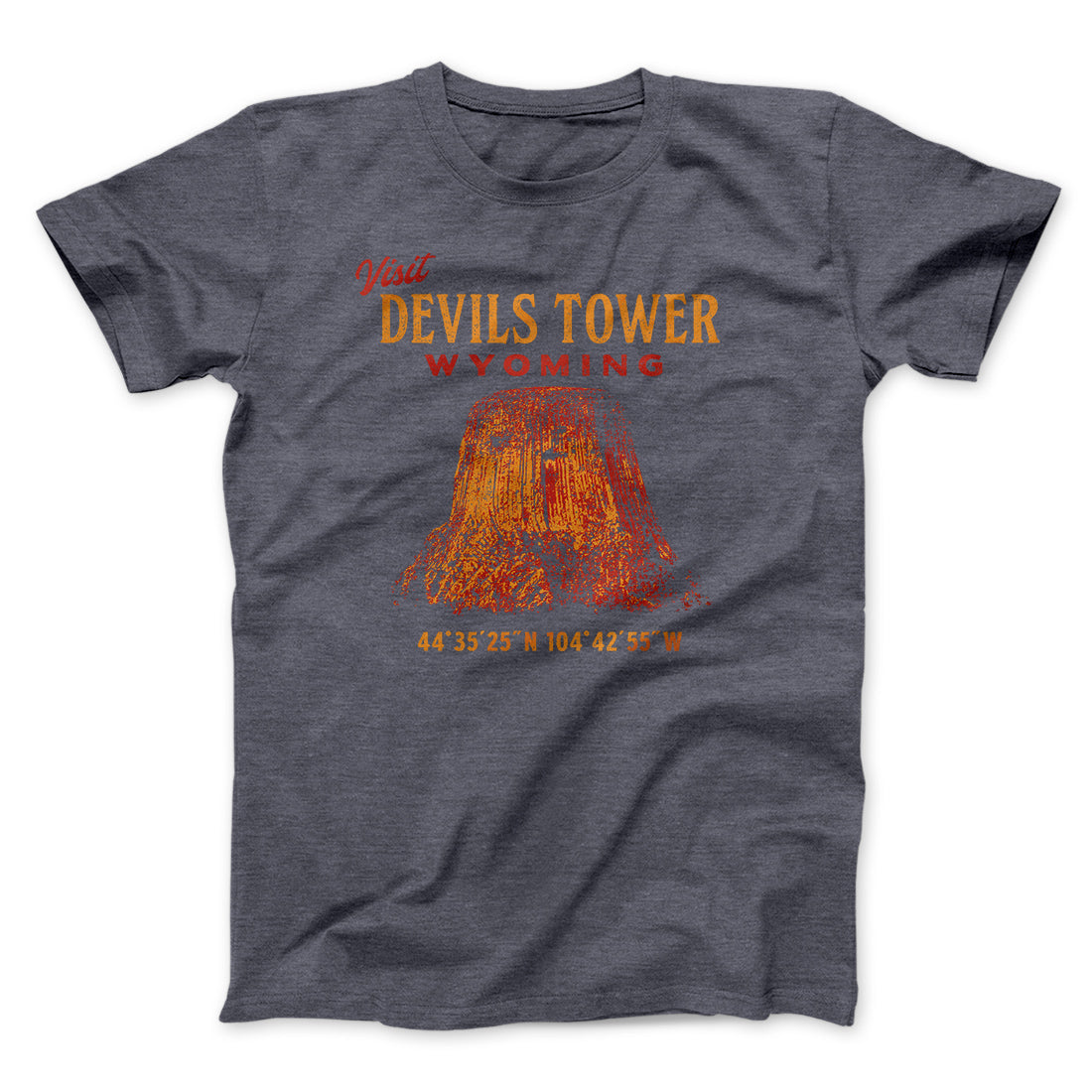 Visit Devils Tower Funny Movie Men/Unisex T-Shirt | Funny Shirt from Famous In Real Life