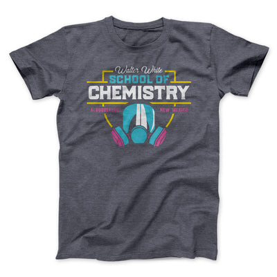 Walter White School of Chemistry Men/Unisex T-Shirt Dark Grey Heather | Funny Shirt from Famous In Real Life