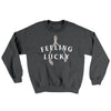 Feeling Lucky Ugly Sweater Dark Heather | Funny Shirt from Famous In Real Life
