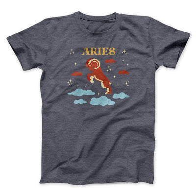 Aries Men/Unisex T-Shirt Dark Grey Heather | Funny Shirt from Famous In Real Life