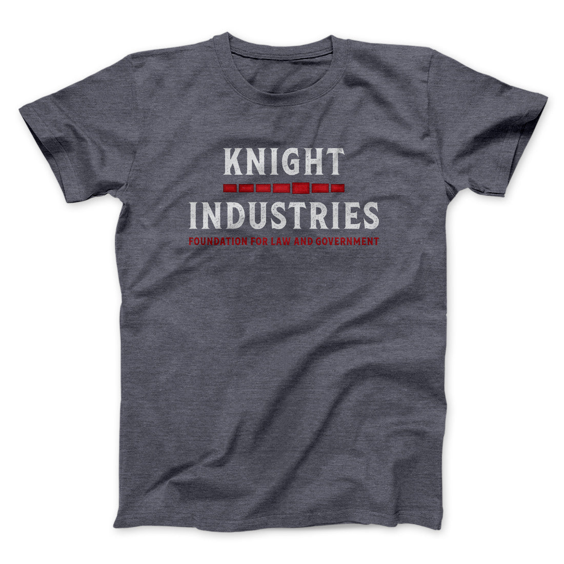 Knight Industries Men/Unisex T-Shirt Dark Grey Heather | Funny Shirt from Famous In Real Life