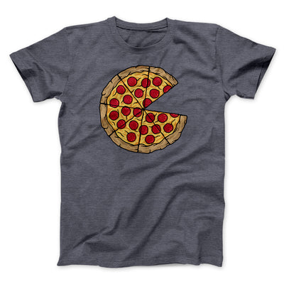 Pizza Slice Couple's Shirt Men/Unisex T-Shirt Dark Grey Heather | Funny Shirt from Famous In Real Life