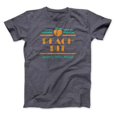 Peach Pit Diner Men/Unisex T-Shirt Dark Grey Heather | Funny Shirt from Famous In Real Life