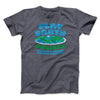 Flat Earth Society Funny Men/Unisex T-Shirt Dark Grey Heather | Funny Shirt from Famous In Real Life