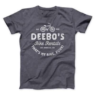 Deebo's Bike Rentals Funny Movie Men/Unisex T-Shirt Dark Grey Heather | Funny Shirt from Famous In Real Life