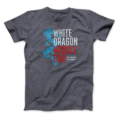 White Dragon Noodle Bar Men/Unisex T-Shirt Dark Grey Heather | Funny Shirt from Famous In Real Life