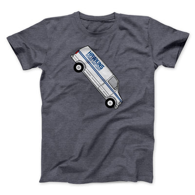 Hawkins Power and Light Van Men/Unisex T-Shirt Dark Grey Heather | Funny Shirt from Famous In Real Life