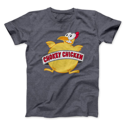 Chokey Chicken Men/Unisex T-Shirt Dark Grey Heather | Funny Shirt from Famous In Real Life