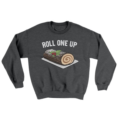 Roll One Up Ugly Sweater Dark Heather | Funny Shirt from Famous In Real Life