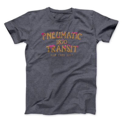 Pneumatic Transit Funny Movie Men/Unisex T-Shirt Dark Grey Heather | Funny Shirt from Famous In Real Life