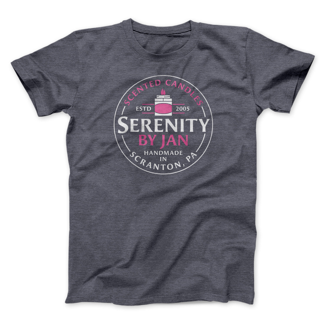Serenity By Jan Men/Unisex T-Shirt Dark Grey Heather | Funny Shirt from Famous In Real Life