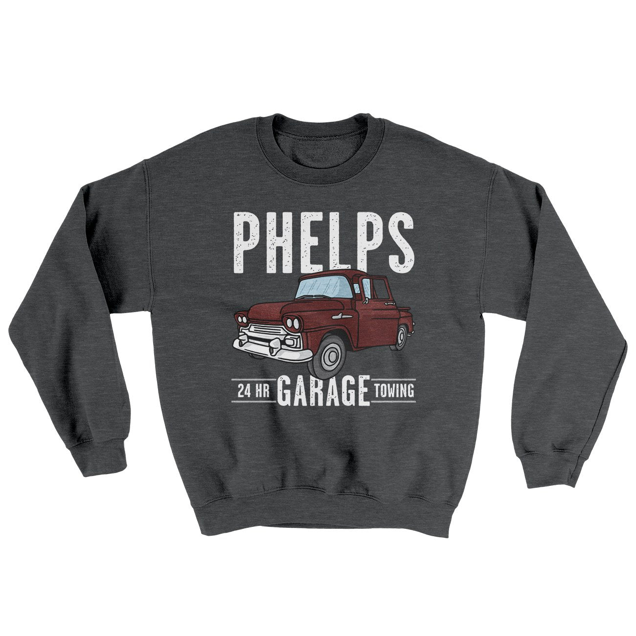 Phelps Garage Ugly Sweater | Funny Shirt from Famous In Real Life