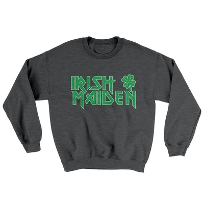 Irish Maiden Ugly Sweater Dark Heather | Funny Shirt from Famous In Real Life
