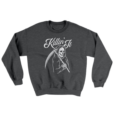 Killin' It Ugly Sweater Dark Heather | Funny Shirt from Famous In Real Life
