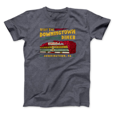 Downingtown Diner Funny Movie Men/Unisex T-Shirt Dark Grey Heather | Funny Shirt from Famous In Real Life