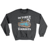 October 31st Is For Tourists Ugly Sweater Dark Heather | Funny Shirt from Famous In Real Life