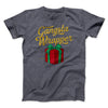 Gangsta Wrapper Men/Unisex T-Shirt Dark Grey Heather | Funny Shirt from Famous In Real Life
