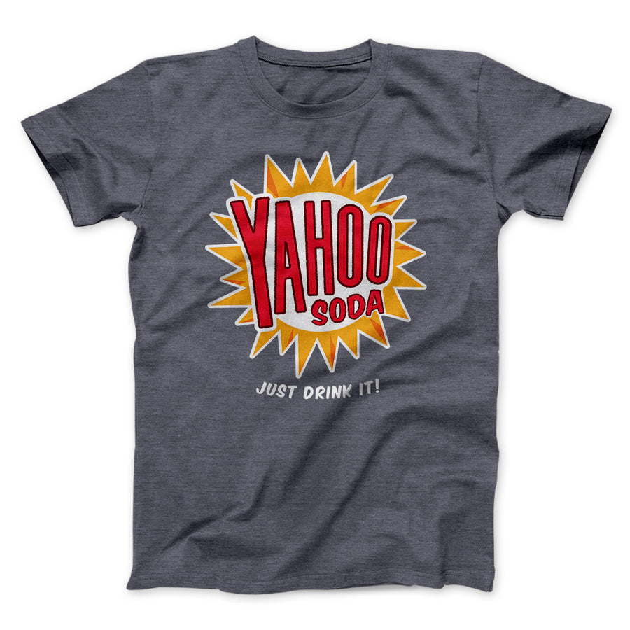 Yahoo Soda Men/Unisex T-Shirt Dark Grey Heather | Funny Shirt from Famous In Real Life