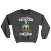 Go Home Snakes You're Drunk Ugly Sweater Dark Heather | Funny Shirt from Famous In Real Life