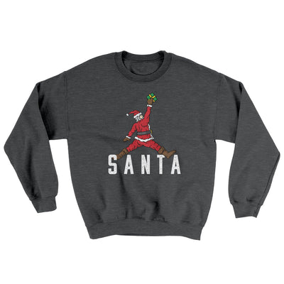 Air Santa Ugly Sweater Dark Heather | Funny Shirt from Famous In Real Life