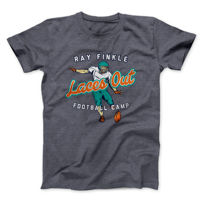 Ray Finkle - Laces Out Men/Unisex T-Shirt Dark Grey Heather | Funny Shirt from Famous In Real Life