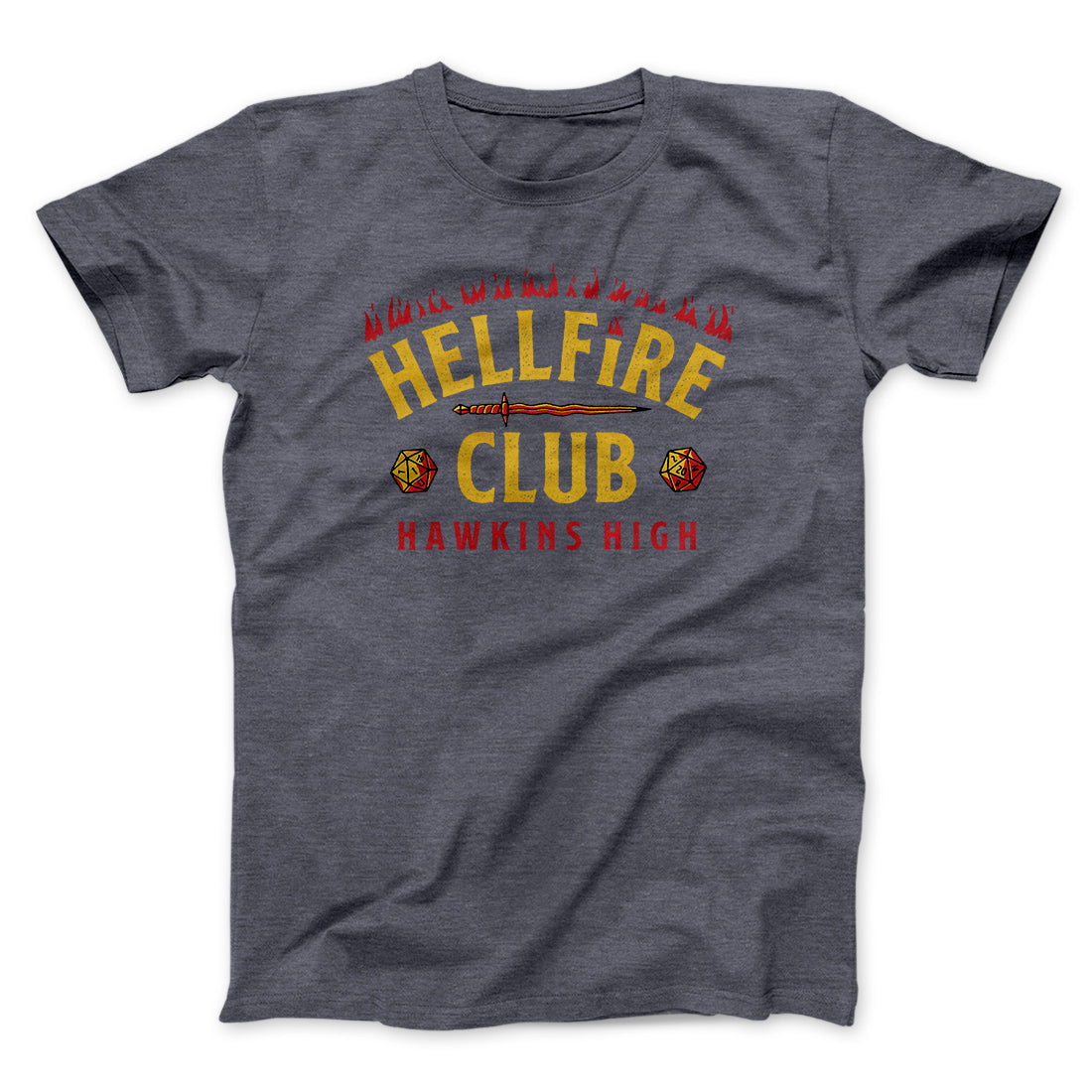 Hellfire Club Men/Unisex T-Shirt Dark Grey Heather | Funny Shirt from Famous In Real Life