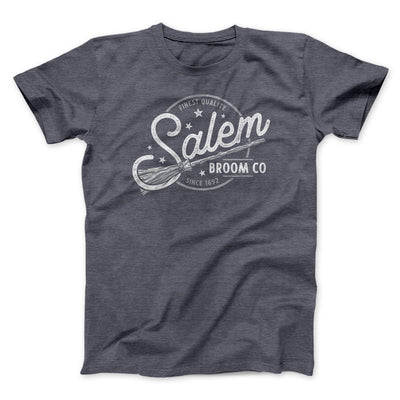Salem Broom Company Men/Unisex T-Shirt Dark Grey Heather | Funny Shirt from Famous In Real Life