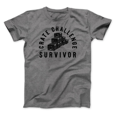 Crate Challenge Survivor 2021 Men/Unisex T-Shirt Deep Heather | Funny Shirt from Famous In Real Life