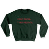 Dear Santa, I Can Explain Ugly Sweater Forest Green | Funny Shirt from Famous In Real Life