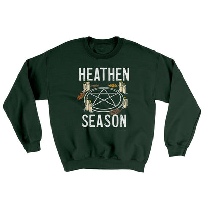 Heathen Season Ugly Sweater Forest Green | Funny Shirt from Famous In Real Life