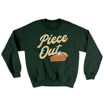 Piece Out Ugly Sweater Forest Green | Funny Shirt from Famous In Real Life
