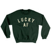 Lucky AF Ugly Sweater Forest Green | Funny Shirt from Famous In Real Life