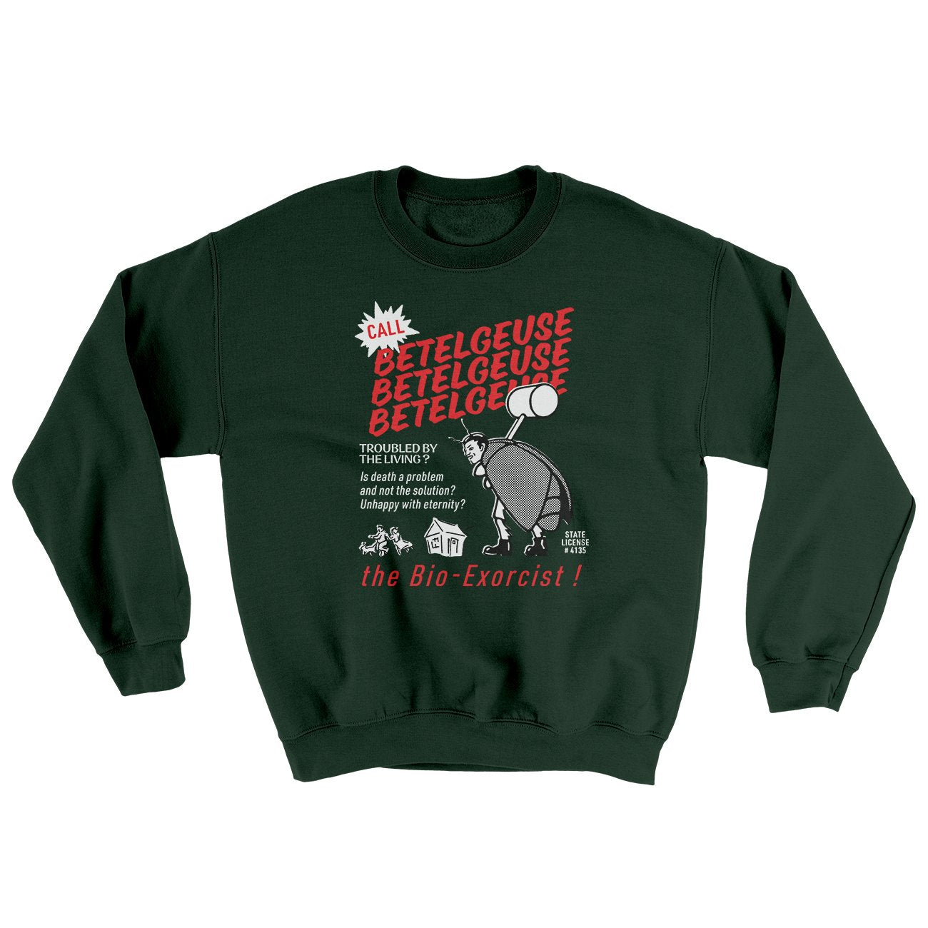 Betelgeuse Ugly Sweater Forest Green | Funny Shirt from Famous In Real Life