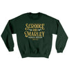 Scrooge & Marley Financial Services Ugly Sweater Forest Green | Funny Shirt from Famous In Real Life