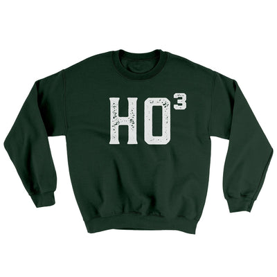 Ho Cubed Men/Unisex Ugly Sweater Forest Green | Funny Shirt from Famous In Real Life