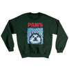 PAWS Dog Ugly Sweater Forest Green | Funny Shirt from Famous In Real Life