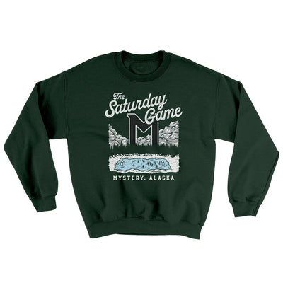 The Saturday Game Ugly Sweater Forest Green | Funny Shirt from Famous In Real Life