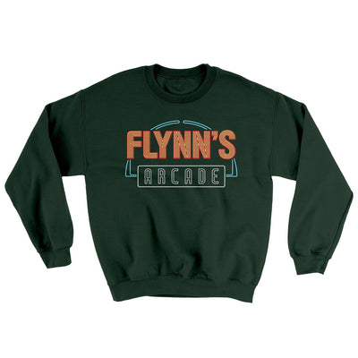 Flynn's Arcade Ugly Sweater Forest Green | Funny Shirt from Famous In Real Life