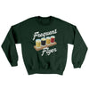 Frequent Flyer Ugly Sweater Forest Green | Funny Shirt from Famous In Real Life