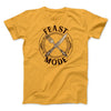 Feast Mode Funny Thanksgiving Men/Unisex T-Shirt Gold | Funny Shirt from Famous In Real Life