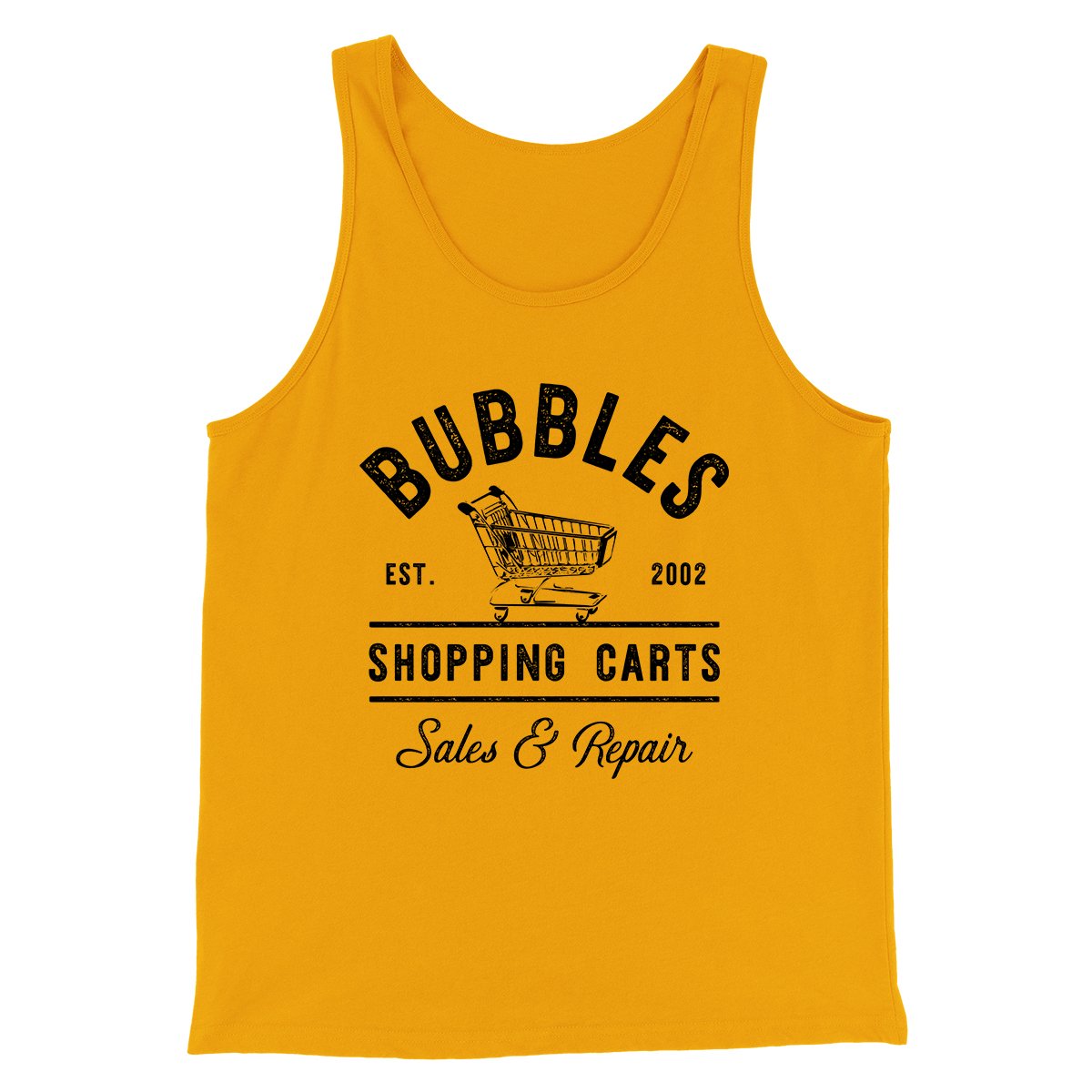 Bubbles Shopping Carts Men/Unisex Tank Top | Funny Shirt from Famous In Real Life