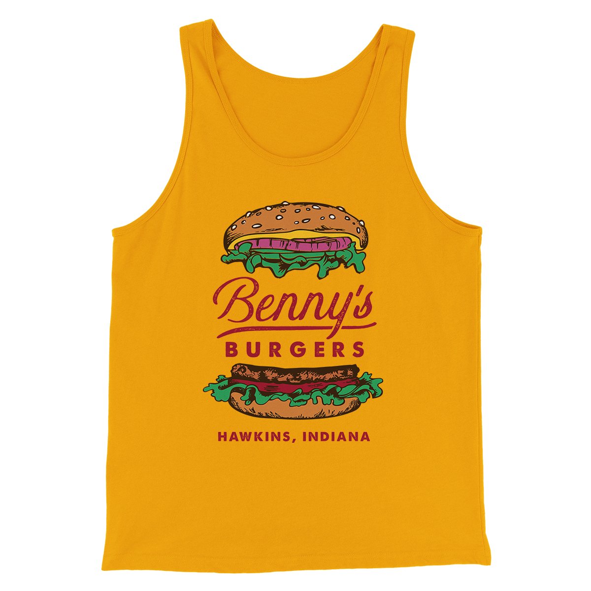 Benny's Burgers Men/Unisex Tank Top | Funny Shirt from Famous In Real Life